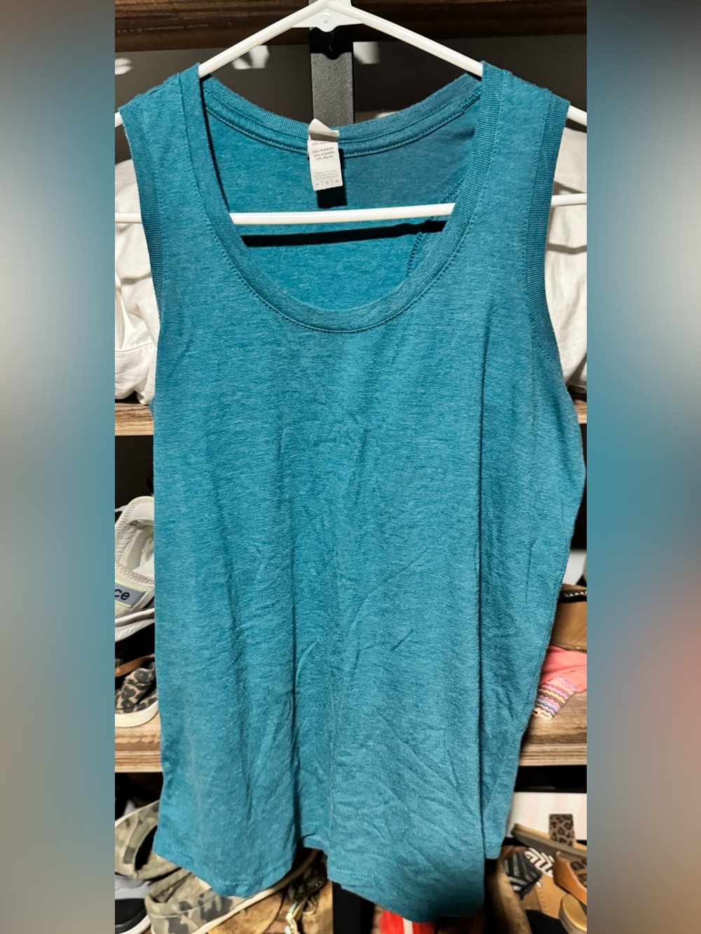 District Teal Scoop Neck Tank Top